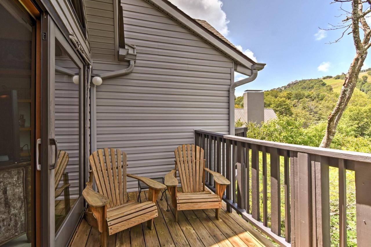 Beech Mountain Condo With Balcony, Walk To Resort! Екстериор снимка
