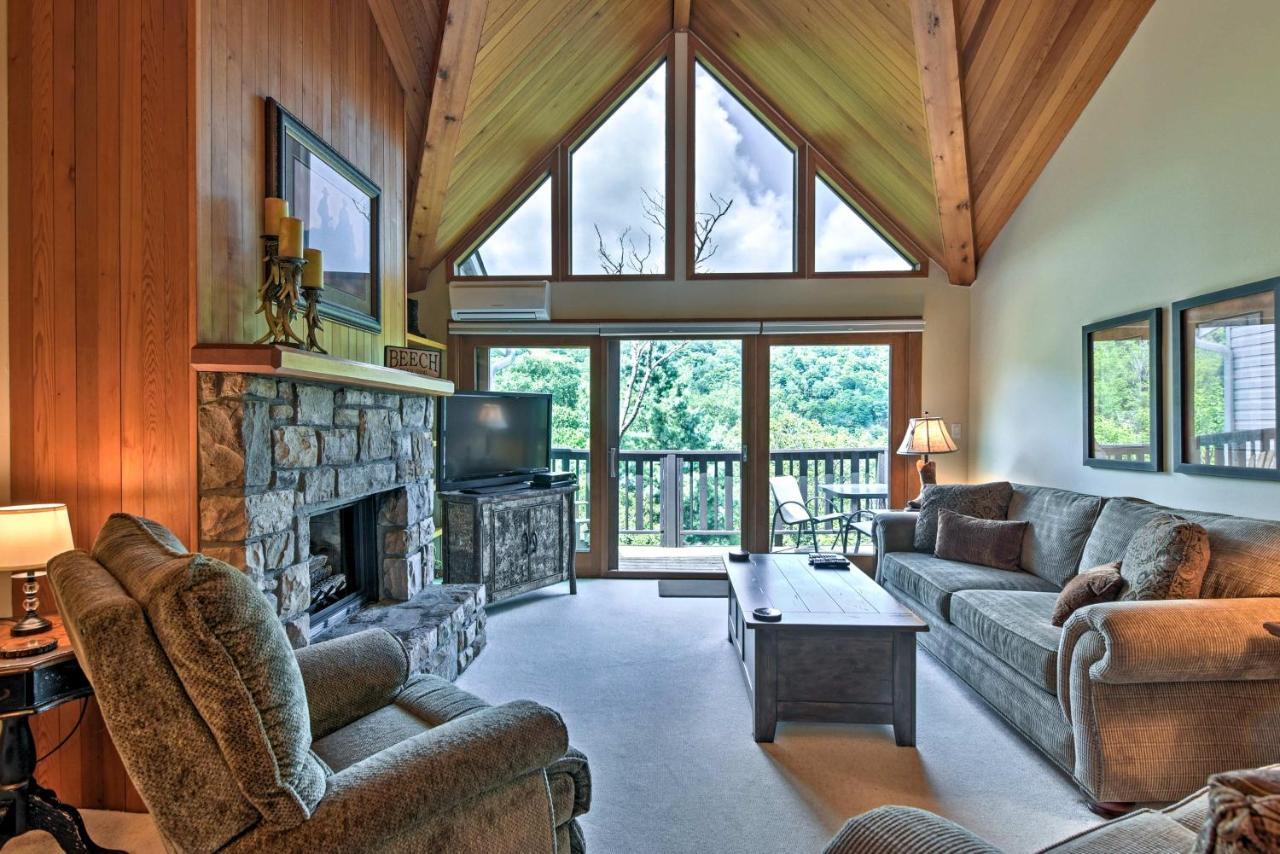 Beech Mountain Condo With Balcony, Walk To Resort! Екстериор снимка